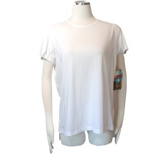 NWT white Columbia Titanium Omni Dry t-shirt with 15 UPF